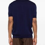 Polo a maniche corte in blu Grayed - uomo 