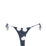 Slip bikini triangle in bianco e blu Jacquemus - donna 