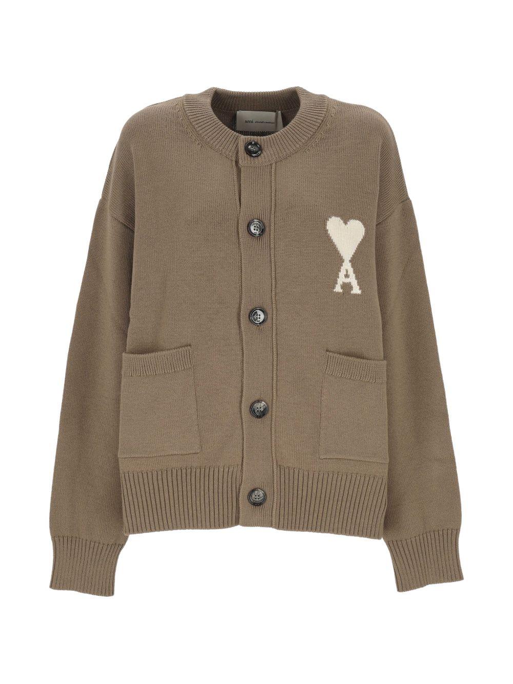 Cardigan ami de coeur in beige Ami paris - unisex 