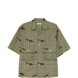 Camicia a quadri in verde Undercover - uomo 