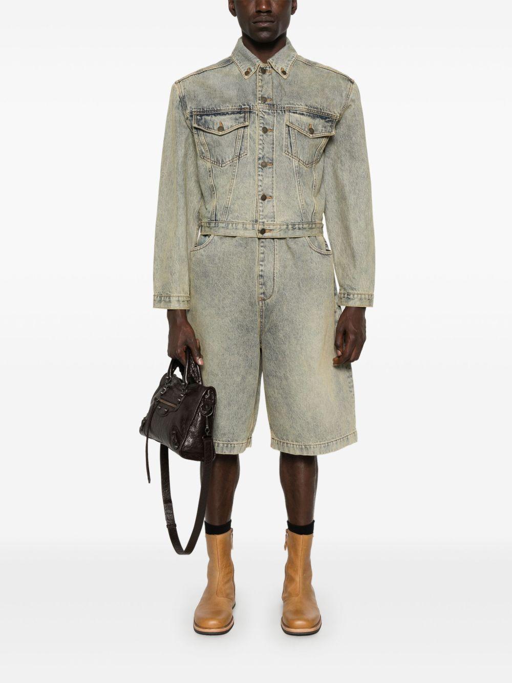 Shorts in denim spar in blu Entire studios - unisex 
