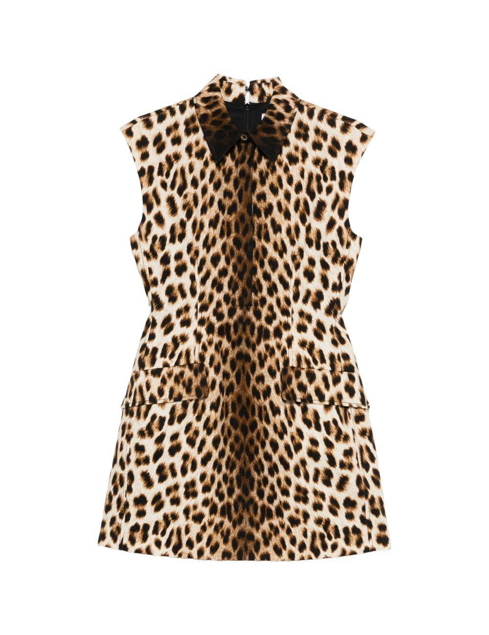 Abito con stampa leopardata lonza in marrone Maxmara sportmax - donna 