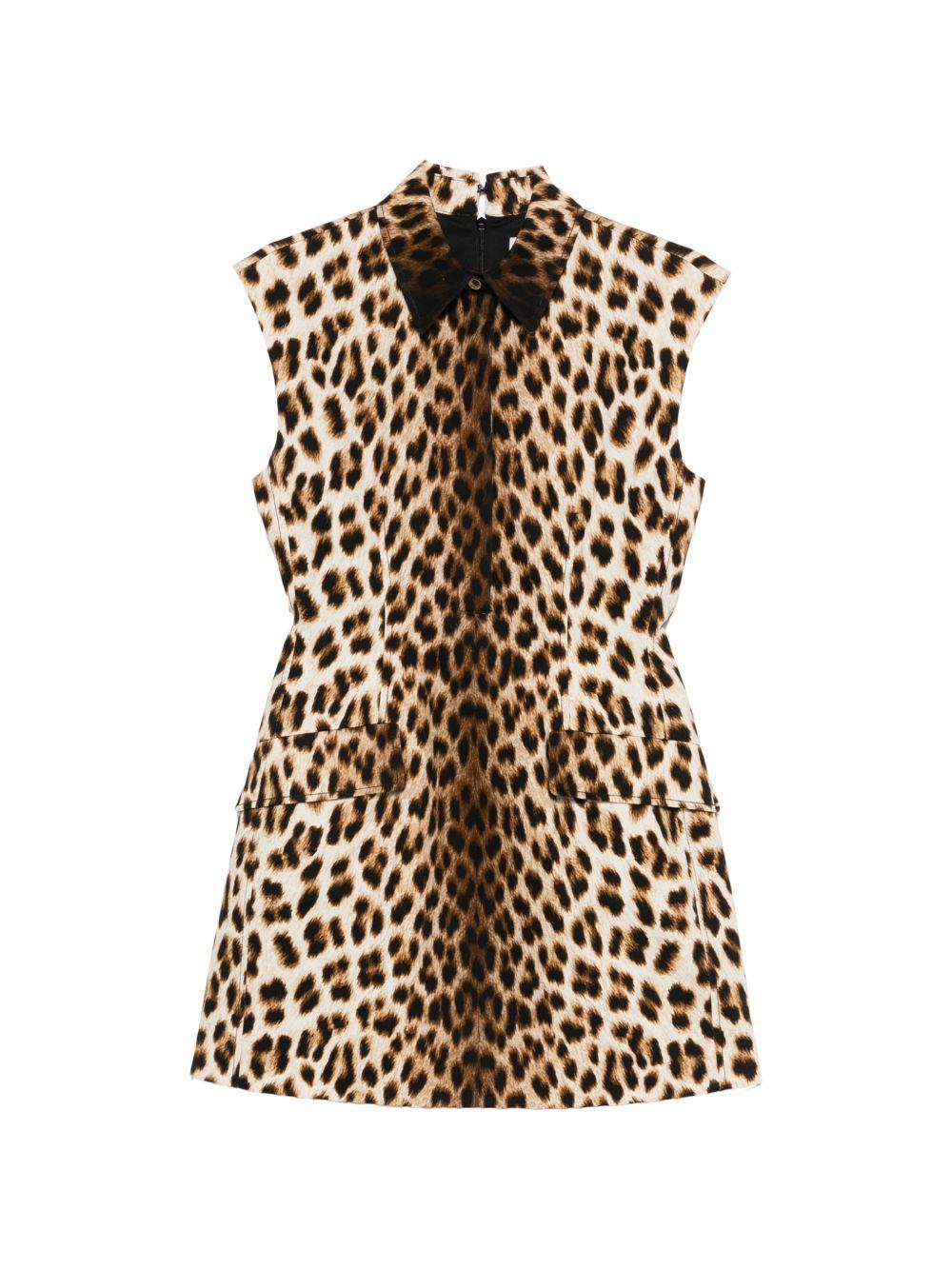 Abito con stampa leopardata lonza in marrone Maxmara sportmax - donna 