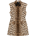 Abito con stampa leopardata lonza in marrone Maxmara sportmax - donna 