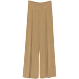 Pantaloni con pieghe bermuda in beige Maxmara - donna 