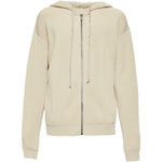 Felpa con zip in beige Rick owens - uomo 