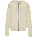 Felpa con zip in beige Rick owens - uomo 