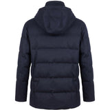 Giacca con cappuccio trapuntata in blu Brunello cucinelli - uomo 