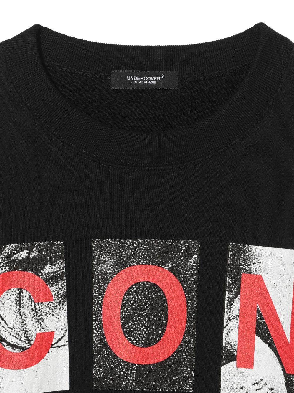 Felpa con stampa grafica in nero Undercover - uomo 