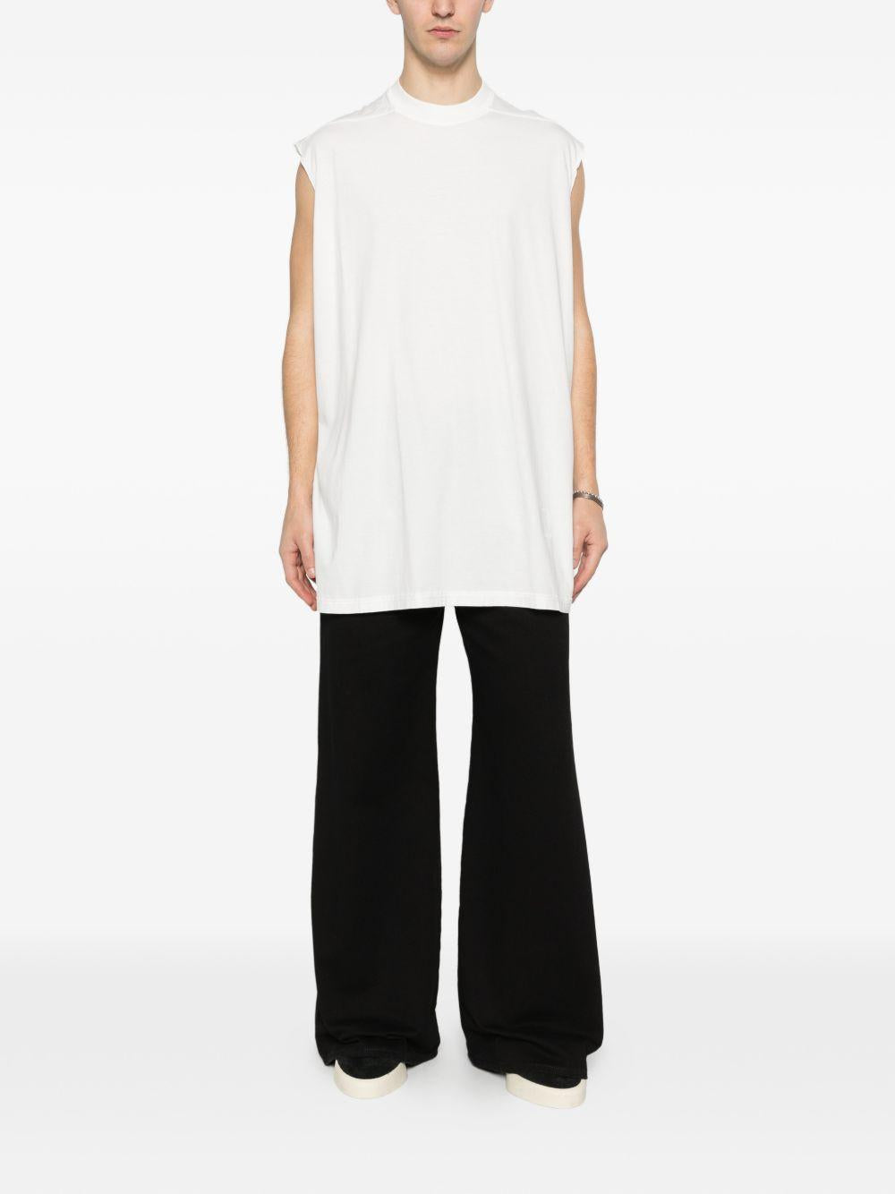T-shirt Tarp in bianco Rick owens drkshdw - uomo 