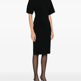 Abito midi in maglia fine in nero Toteme - donna 