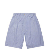 Shorts a righe toluca in celeste Willy chavarria - uomo 