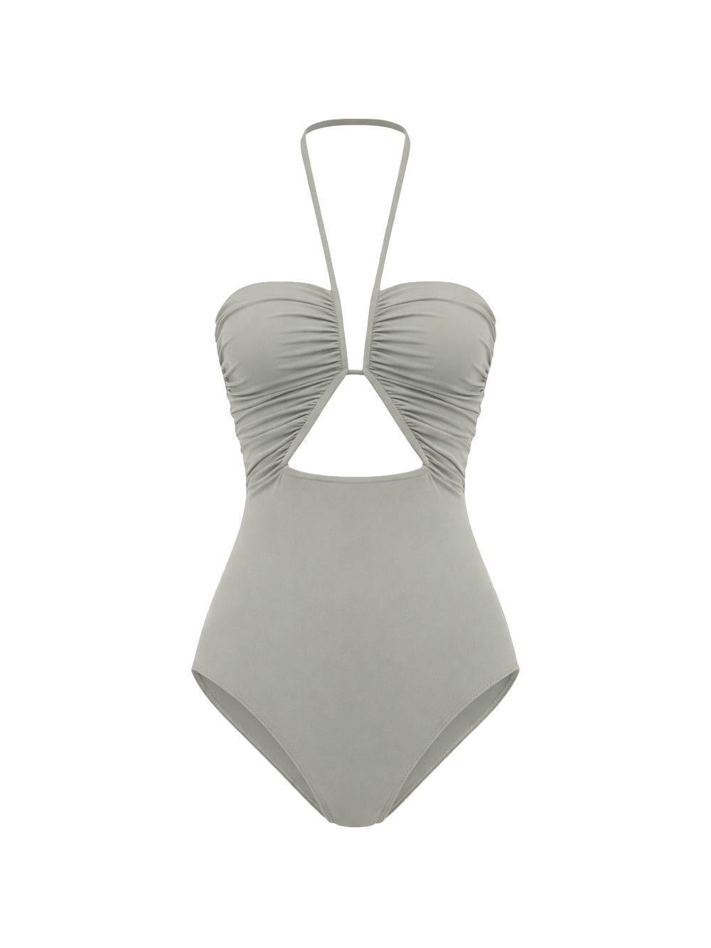 Costume da bagno con dettaglio cut-out in grigio Rick owens - donna 
