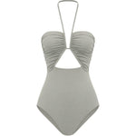 Costume da bagno con dettaglio cut-out in grigio Rick owens - donna 