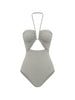 Costume da bagno con dettaglio cut-out in grigio Rick owens - donna