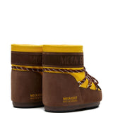 Stivali da neve con lacci e logo in giallo e marrone Moon boot x guest in residence - donna 