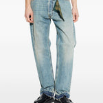 Jeans con bottoni sfilacciati in blu Darkpark - uomo 