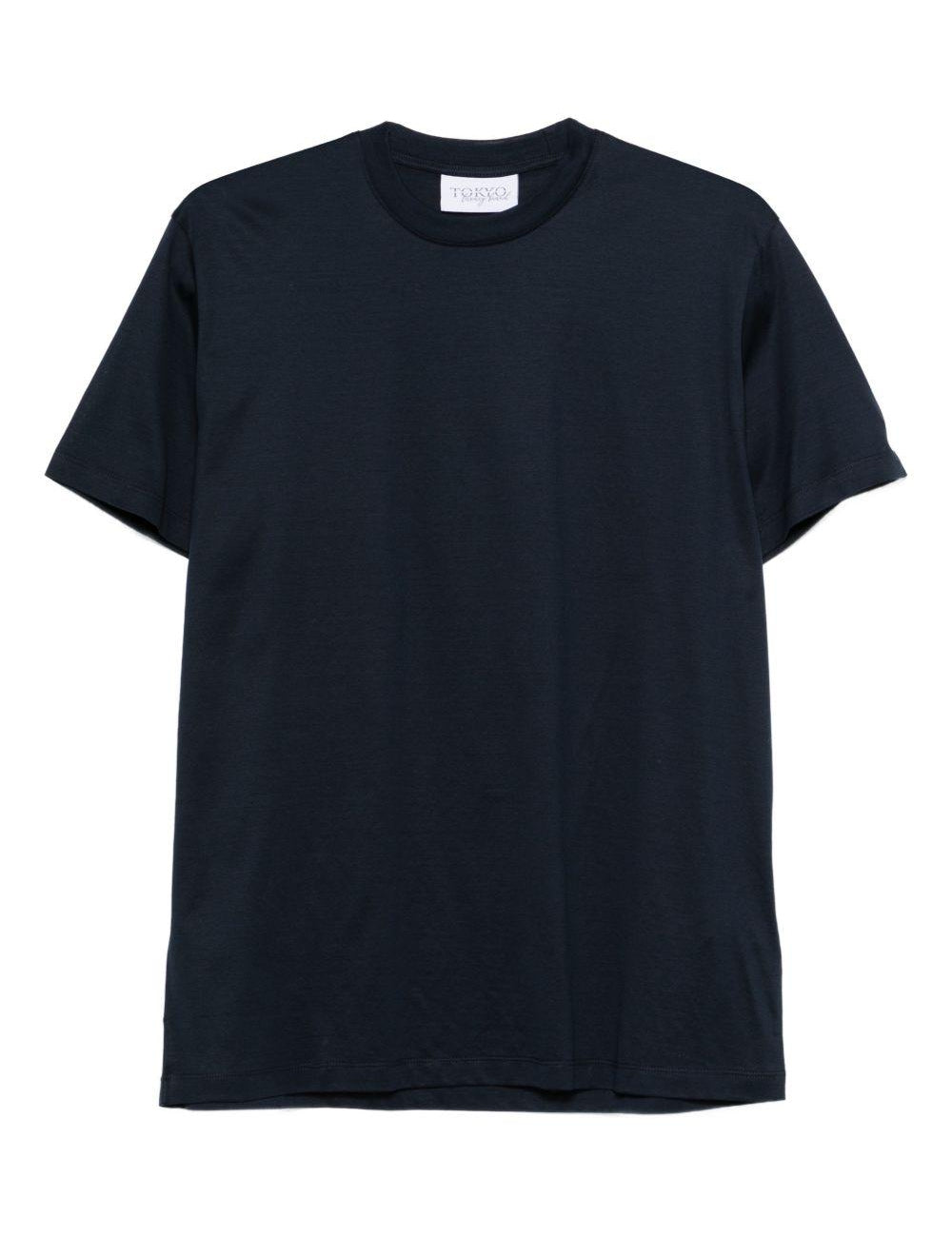 T-shirt a maniche corte in blu Tokyo luxury brand - uomo 