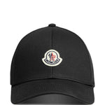 Cappello da baseball con applicazione logo in nero Moncler - uomo 