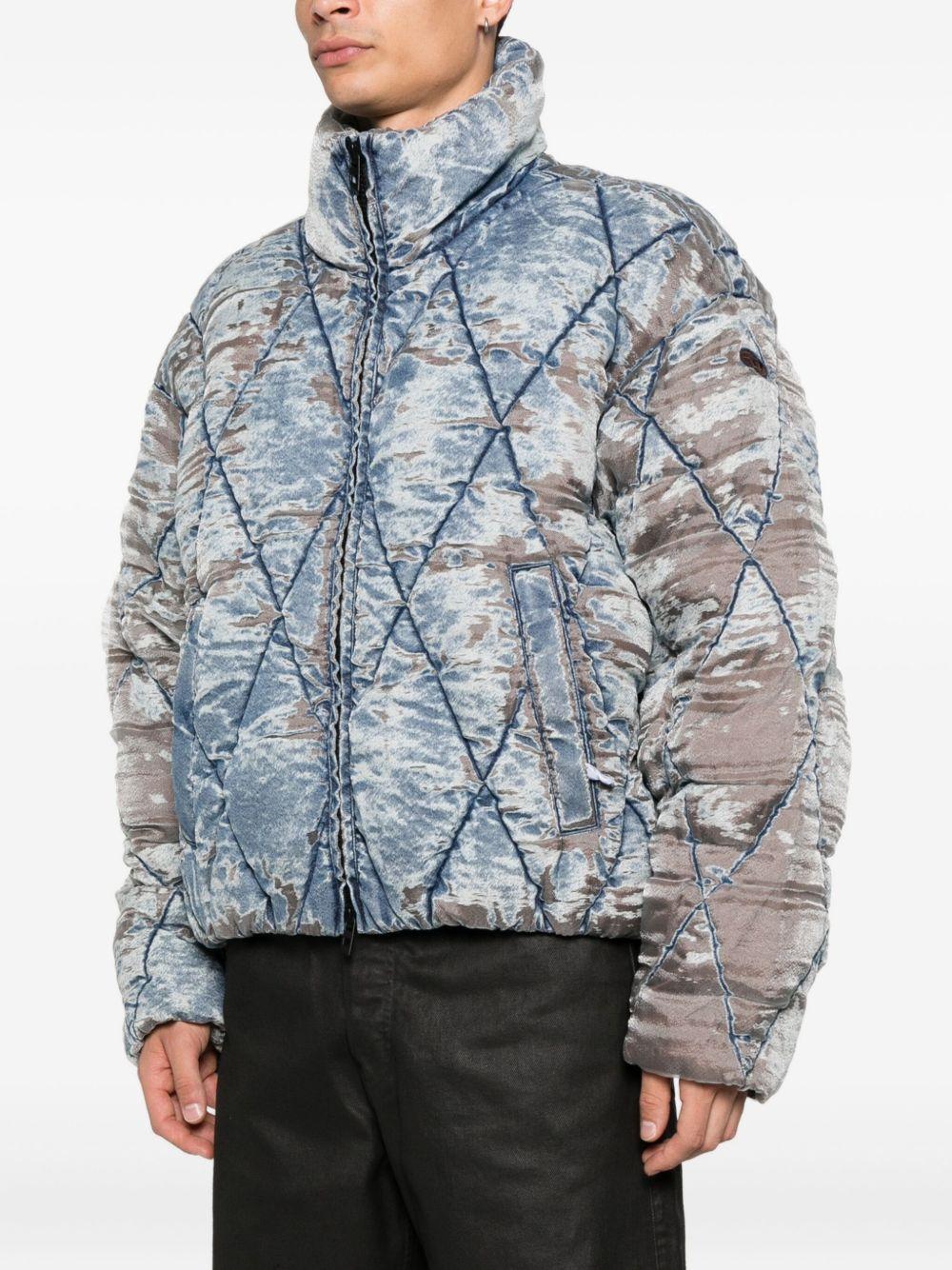 Giacca denim con effetto schiarito in blu Diesel - uomo 