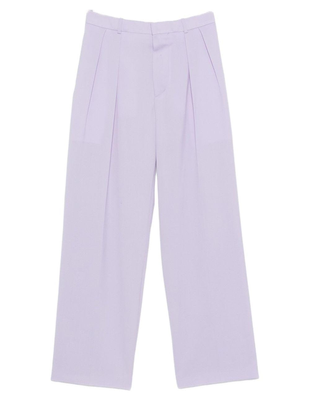 Pantaloni plissé in lilla Wardrobe.Nyc - donna 