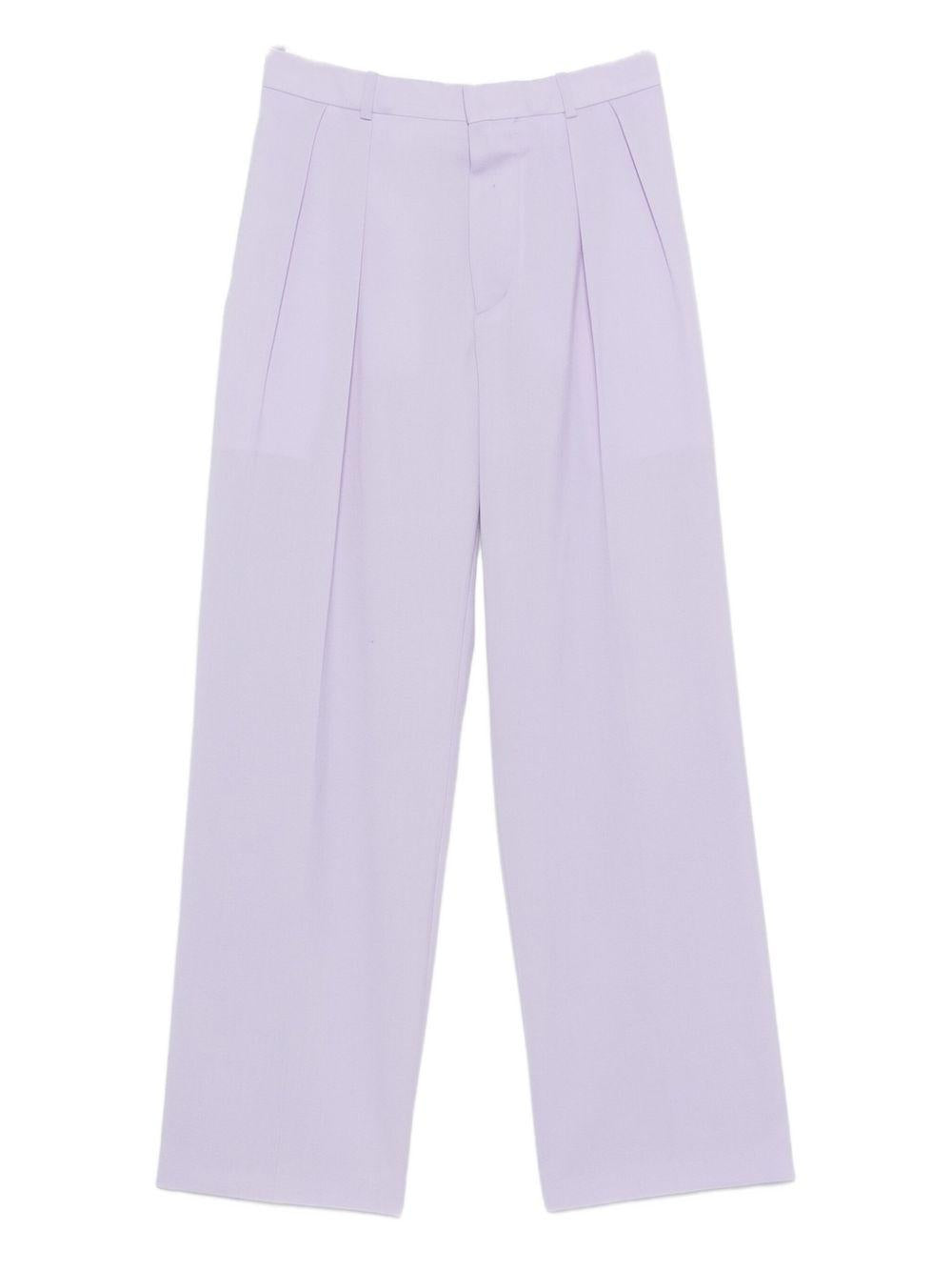 Pantaloni plissé in lilla Wardrobe.Nyc - donna 