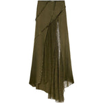 Gonna con strato in pizzoin verde Blumarine - donna 
