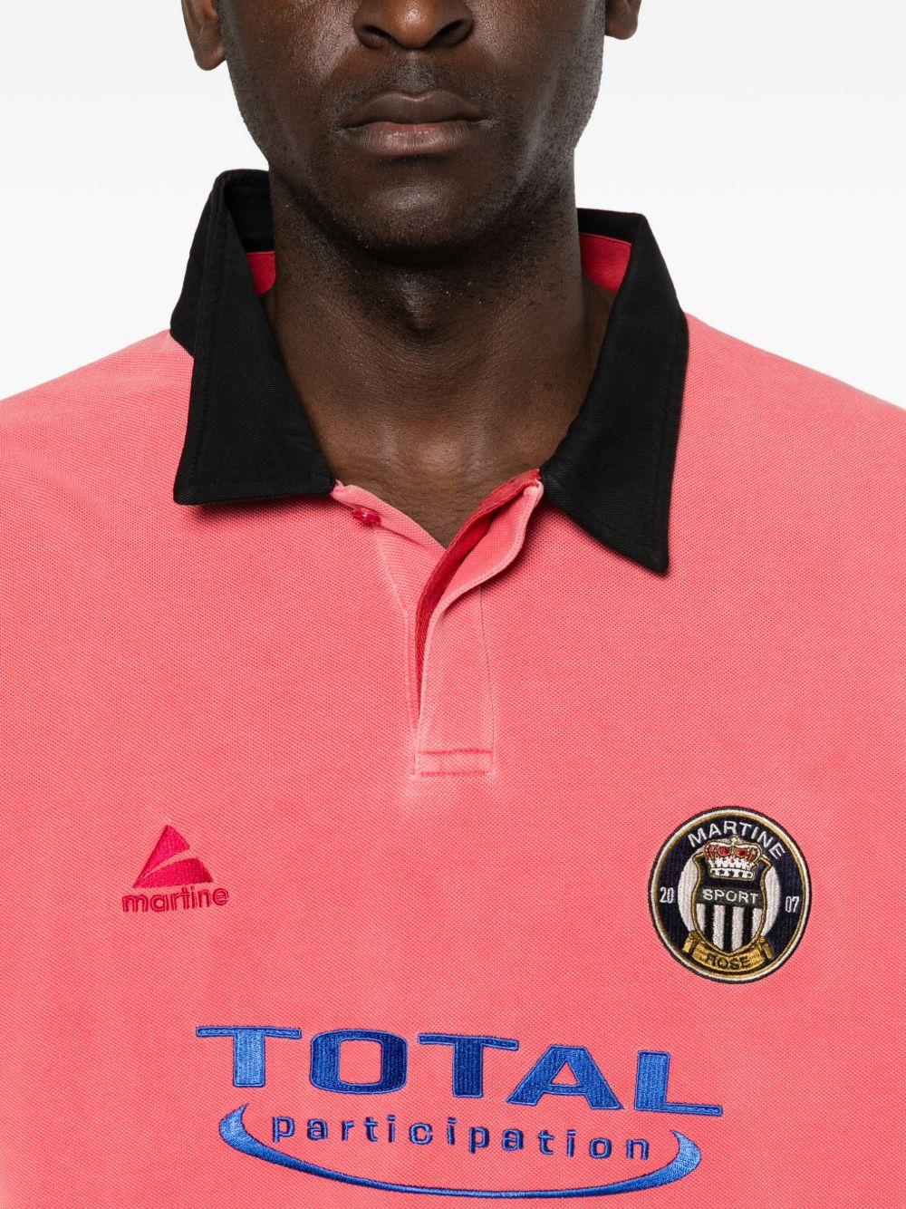 Polo con logo in rosa Martine rose - uomo 