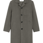 Cappotto monopetto in lana in grigio Ami Paris - uomo 