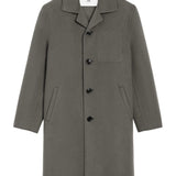 Cappotto monopetto in lana in grigio Ami Paris - uomo 