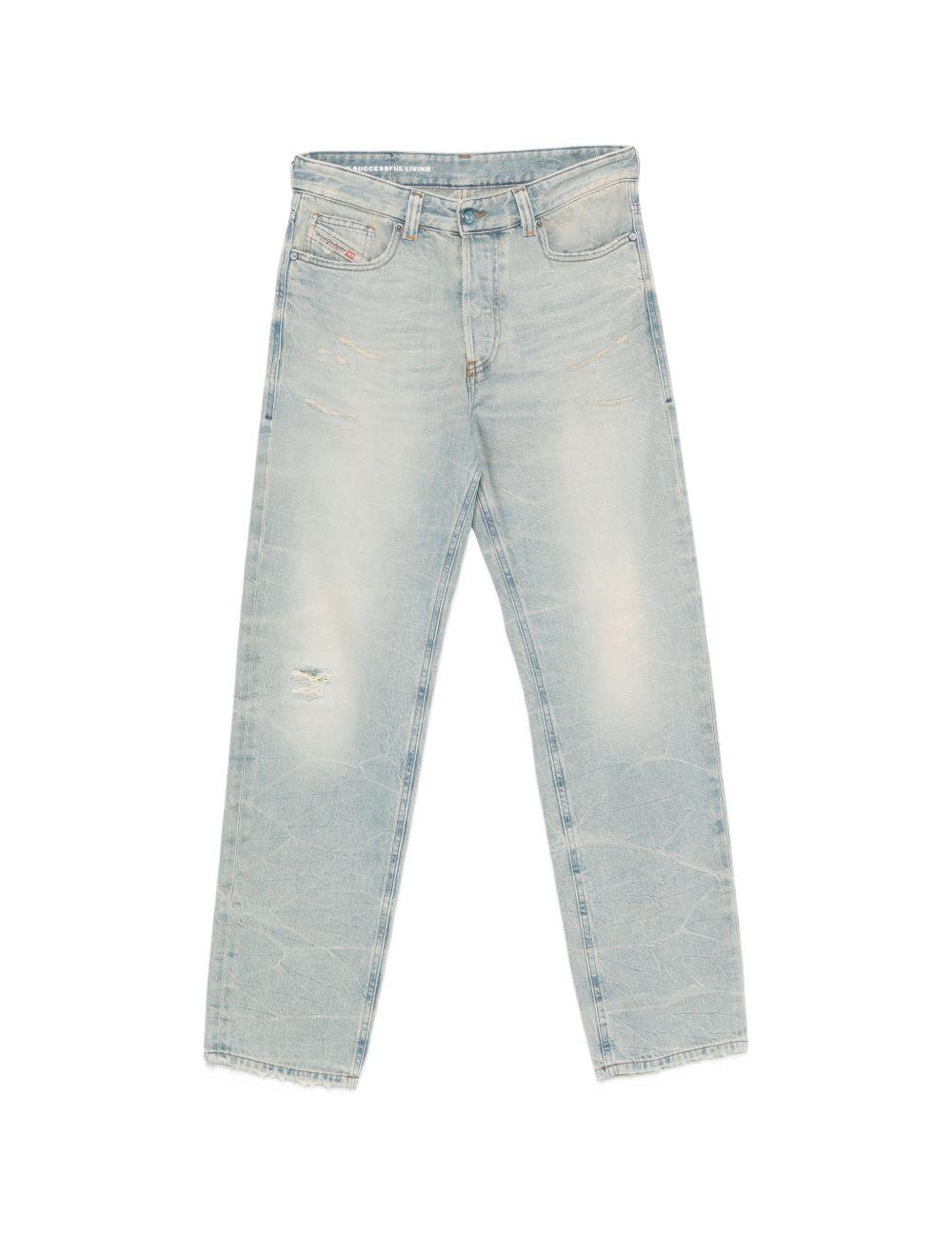 Jeans cinque tasche effetto strappato in blu Diesel - donna 