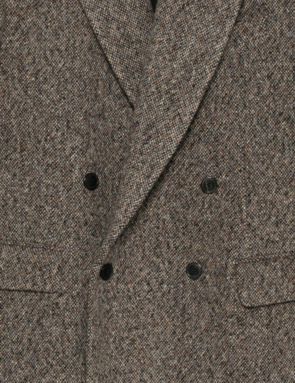 Blazer oversize in tweed di misto lana rodgers in marrone Dries van noten - uomo 