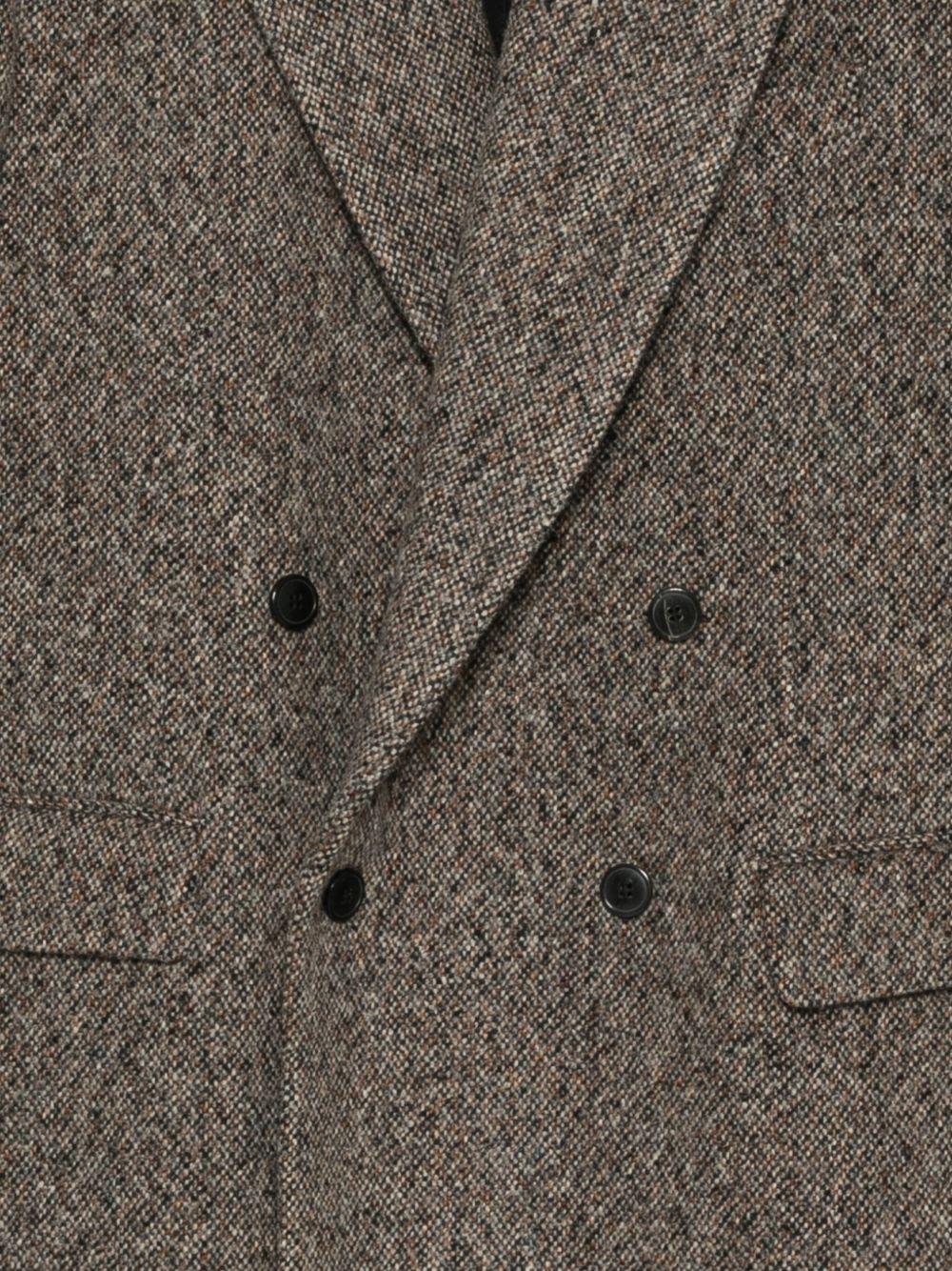 Blazer oversize in tweed di misto lana rodgers in marrone Dries van noten - uomo 