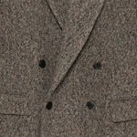 Blazer oversize in tweed di misto lana rodgers in marrone Dries van noten - uomo 