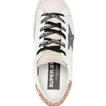 Sneakers super star in bianco, grigio e oro - GOLDEN GOOSE -  donna 