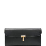 Portafoglio T-lock in pelle in nero Toteme - donna 