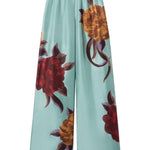 Pantaloni a palazzo floreali in blu La double j - donna 