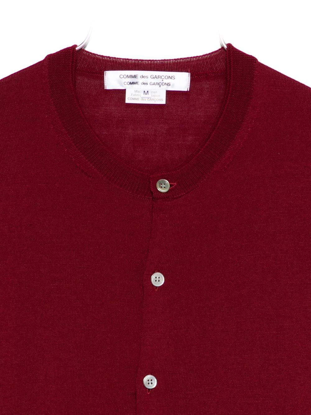 Cardigan a maniche lunghe in bordeaux Comme des garcons comme des garcons - donna 