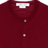 Cardigan a maniche lunghe in bordeaux Comme des garcons comme des garcons - donna 
