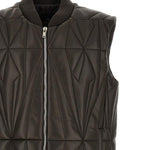 Gilet trapuntato geocamo in marrone Rick Owens x Moncler - unisex<BR/> 