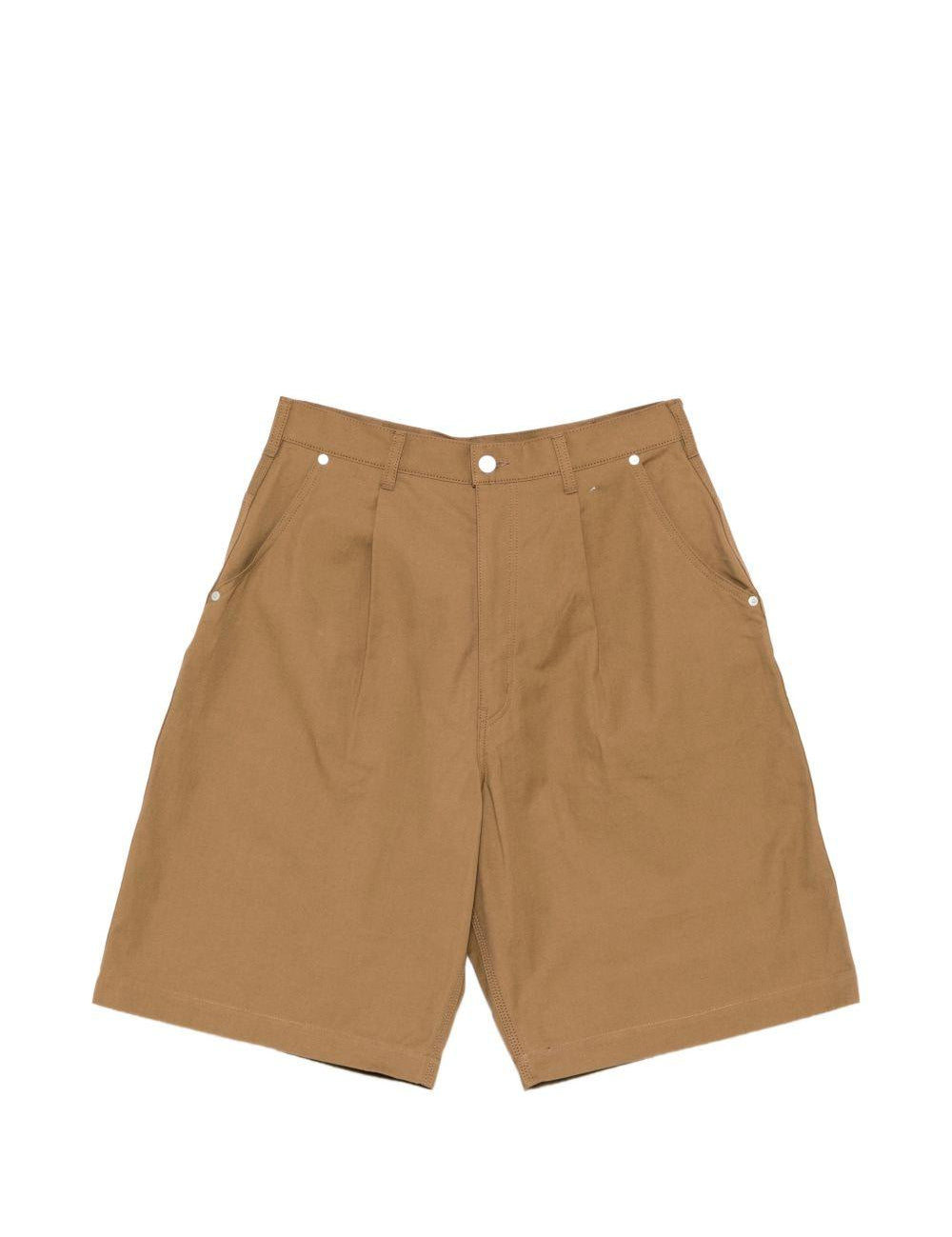 Shorts con pieghe sul davanti in beige Comme des garcons homme - uomo 