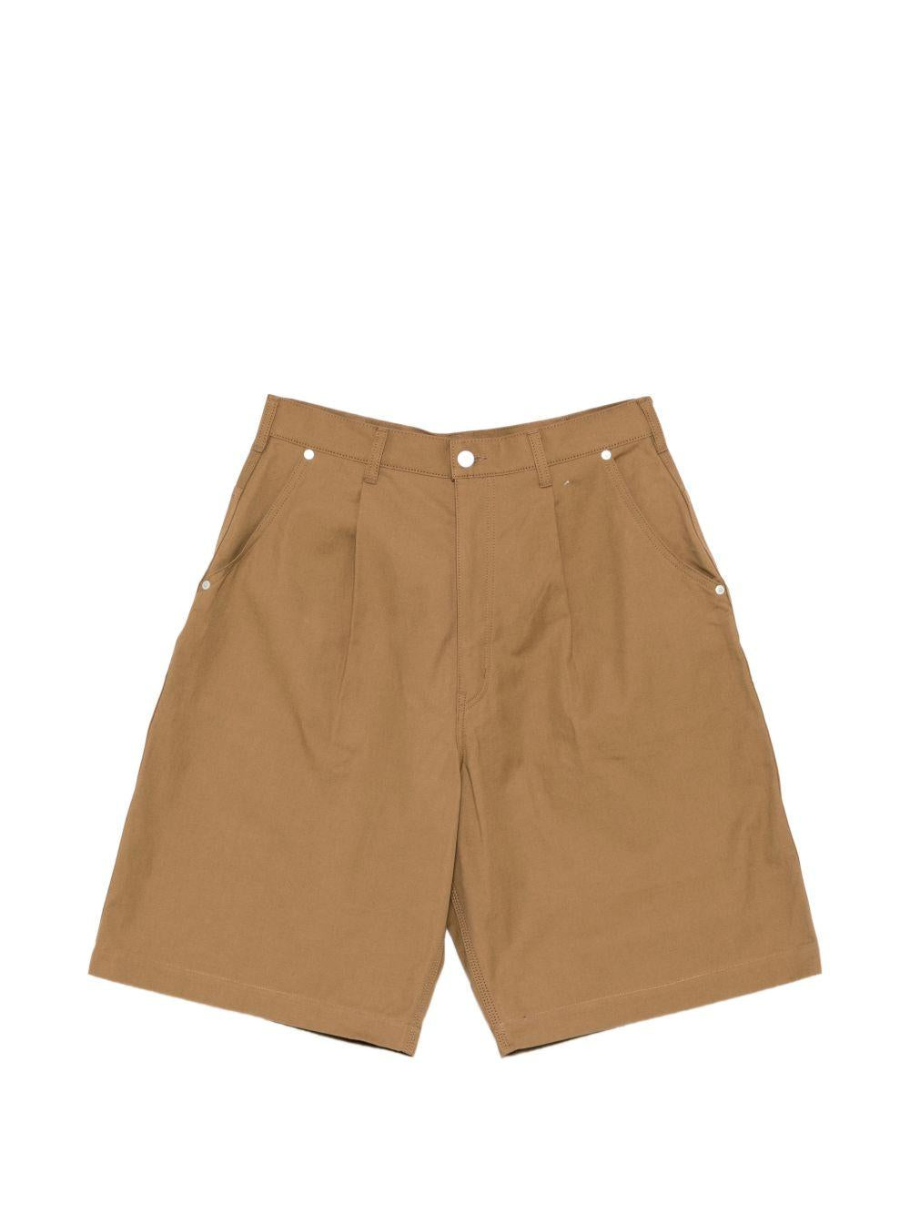 Shorts con pieghe sul davanti in beige Comme des garcons homme - uomo 