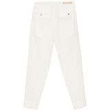 Pantaloni a pieghe con elastico in vita in bianco Briglia 1949 - donna 