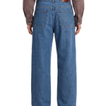 Jeans straight in denim mid-blue 