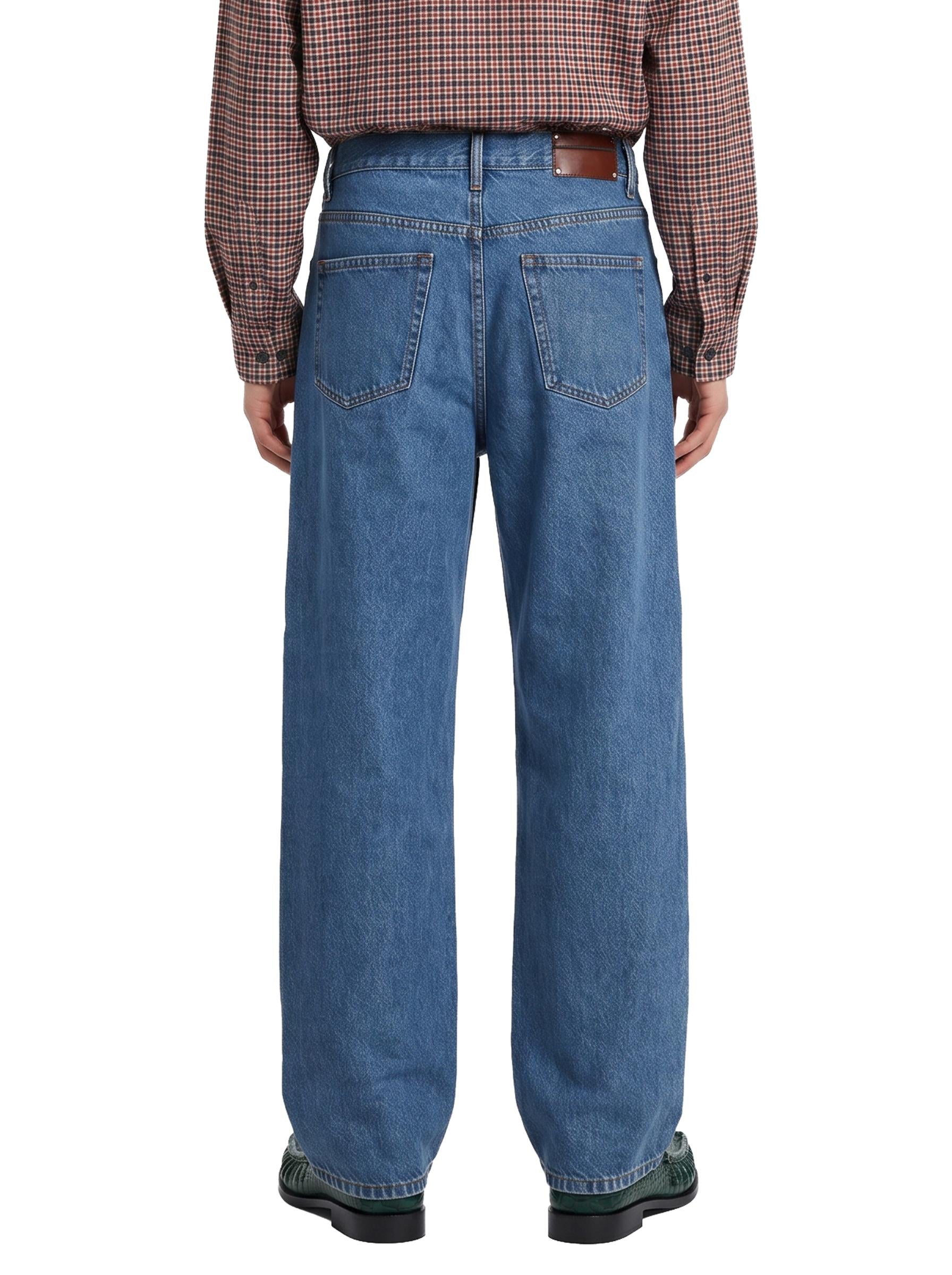 Jeans straight in denim mid-blue 
