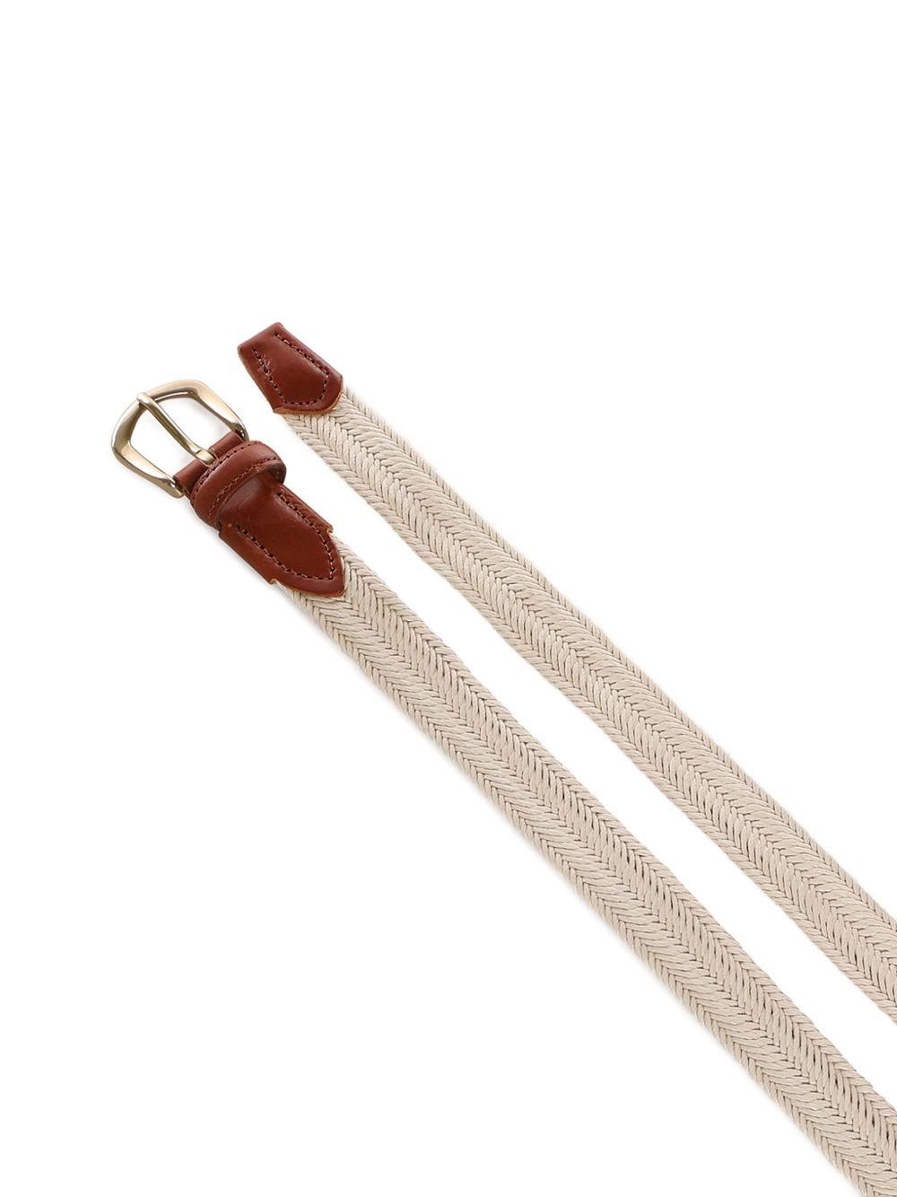 Cintura intrecciata in beige Eleventy - uomo 
