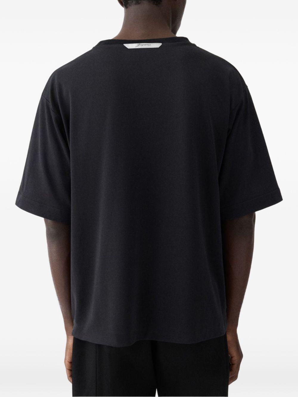T-shirt Rond Carré in nero Jacquemus - uomo 