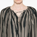 Blusa con stampa in grigio di Lanvin - donna 