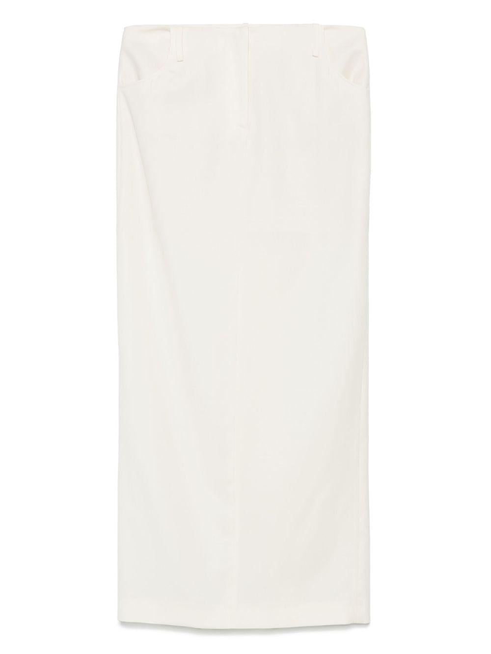 Gonna lunga a tubino in beige Aya Muse - donna 