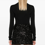 Body a collo alto colorado in nero Wolford - donna 